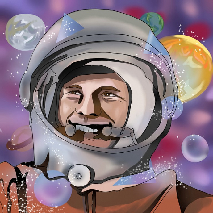 Портрет первого космонавта 